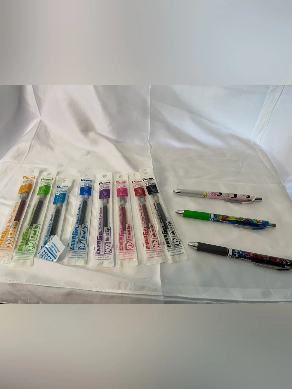 Pentel EnerGel Assorted Color Gel Pens - 0.7mm Assorted Ink (Home Office)